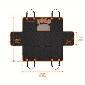 بيع من المصنع غطاء مقعد سيارة صلب مقاوم للماء مضاد للخدش للكلاب للمقعد الخلفي بقاع صلب - Product Image 3