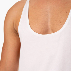 ZM-1618 người đàn ông của phòng tập thể dục đào tạo Workout Trọng lượng nhẹ ráp dây không giới hạn cổ điển phù hợp với Tank Tops 100% cotton hiệu suất không tay Tops - Product Image 4