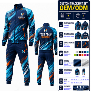 Dibuat Sesuai Pesanan Setelan Olahraga Pria Cepat Kering dengan Logo Kustom untuk Pesanan Seragam Klub - Product Image 1