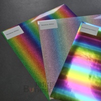 Hologramm-Vinylfolie 0,5*50m Regenbogen Wärmeübertragung Glänzend Matt DIY Selbstklebende Aufkleber für Schneideplotter Druckmaterial