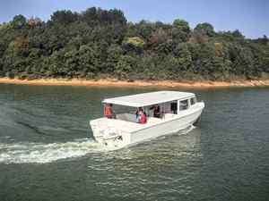 Yate más Popular de aluminio para 26 pasajeros, <span class=keywords><strong>barco</strong></span> de pasajeros duradero, motor fueraborda, <span class=keywords><strong>taxi</strong></span> acuático de 1180cm - Product Image 4