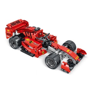 Mork Nouveauté 025002 RC Red Ferarried SF90 Voiture de course DIY <span class=keywords><strong>F1</strong></span> Voiture Technol Modèle de construction en blocs Jouet voiture - Product Image 1