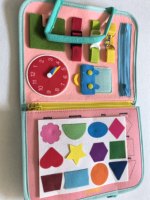 Livre d'activités sensorielles Montessori en feutre pour développer les compétences de base, livre silencieux, jouet éducatif de voyage pour les enfants d'âge préscolaire et les tout-petits
