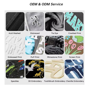 Felpa con Cappuccio Invernale Oversize Personalizzata di Alta Qualità, 100% Cotone, Lavaggio Acido, Effetto Sbiadito, Ricamo 3D per Uomo - Product Image 3