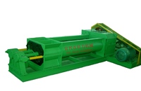 Mélangeur automatique à double arbre à pales pour machine à fabriquer des briques creuses en argile, facile à utiliser, 380V, garantie 1 an, bleu