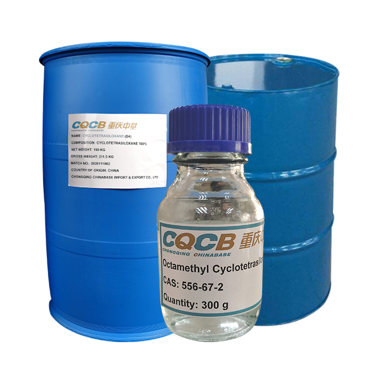 Бесцветная прозрачная жидкость октаметил D4 силиконовое масло циклотетрасилоксан химический вспомогательный агент органический силикон