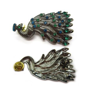 Broche de Pavo Real con Cristales de Estrás, Diseño Delicado, Fabricación China, Pin de Solapa de Lujo - Product Image 4