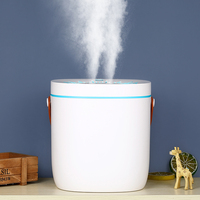 Humidificateur à brume fraîche silencieux de 3 L avec veilleuse et diffuseur LED, port USB-C pour la maison, la voiture et l'extérieur