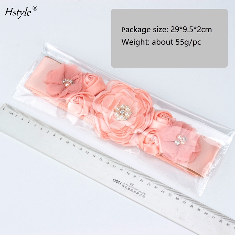 Floral Baby Shower Wedding Belt - Soft & Durable Satin display picture 1