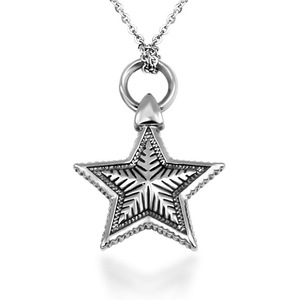 Double-sided Star Pendant <b>Titanium</b> Steel Necklace Gift Accessory SP592 - Product Image 1