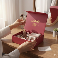 Nouvelle boîte cadeau rigide en carton de luxe à logo personnalisé, grand format, doublée d'une éponge, avec lamination mate, magnétique, pliable, vente chaude