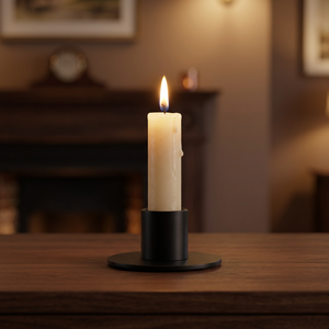 Modern <b>Black</b> Metal Taper Candle Holder Minimalist Iron <b>Candlestick</b> Stand Decorative Table Candle Holder for Home Decor - Product Image 3