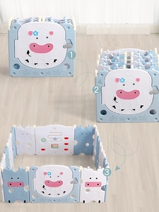 Imbaby — lit de sécurité pour enfants, fait en plastique, berceau Portable et <span class=keywords><strong>pliable</strong></span>, avec clôture, pour bébés, bon marché - Product Image 3