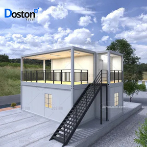 Ensemble de nouveaux produits personnalisés 56 mètres carrés de structure préfabriquée en acier structure en paquet plat conteneur modulaire maison meilleures ventes - Product Image 1