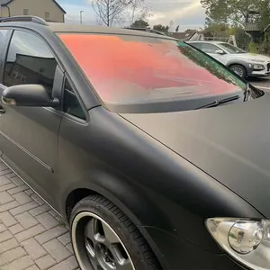 Çıkarılabilir ithal kore malzeme renkli bukalemun tonu filmi 80VLT araba ön cam parlama önleyici güneş filmi