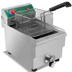 <span class=keywords><strong>TARZAN</strong></span> Commercial Restaurant 13L Friteuse Électrique Ouverte avec Carter D'huile Monocylindre Grande Capacité Maison Chips - Product Image 2