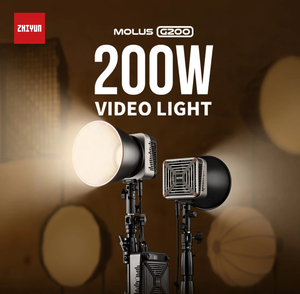 Zhiyun Molus G200 200Ws LED Video luz fotografía luz de relleno para fotos estudio Video Youtube TikTok tiro al aire libre - Product Image 2