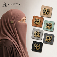 Fabricant d'étiquettes en cuir personnalisées APEX pour hijab, abaya, vêtements, chapeaux, sacs, couvre-chefs, patchs en cuir avec logo métallique