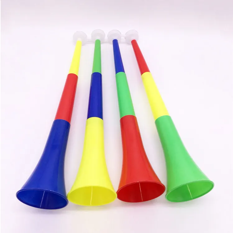 רעש יצרנית כדורגל Vuvuzela מריע צופר פלסטיק חצוצרת מסיבת קרנות כדורגל משחק מריע חצוצרה
