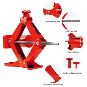 ROGTZ TY-EJ08-Red <strong>3T</strong> Scissor <strong>Jack</strong> Kit DC12V Electric Car <strong>Jack</strong> with Impact Wrench for <strong>Auto</strong> Repair Sedans &amp; SUVs - Product Image 2