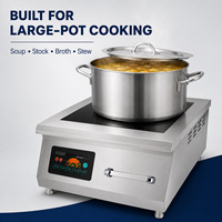 Cuisinière à induction commerciale 10 kW, 380 V, pour soupière, idéale pour hôtels, cantines et cuisines centralisées