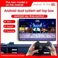 X5 Game Stick 4K 64G 20000+ jeux Console de jeux vidéo rétro Système double Arcade HD Compatible HD Android Mini Set TV Box