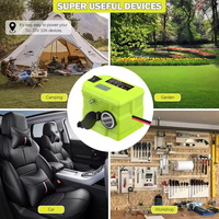 Convertisseur abaisseur de tension 18V vers 12V, transformateur réducteur de tension pour batterie Ryobi 18V avec allume-cigare pour utilisation en véhicule et en extérieur
