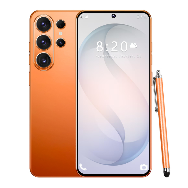 New S26 Ultra Original 5G Smartphone with 7.3-Inch HD Screen 16GB+1TB Large Memory 108MP Rear Camera Spanish Operating Language