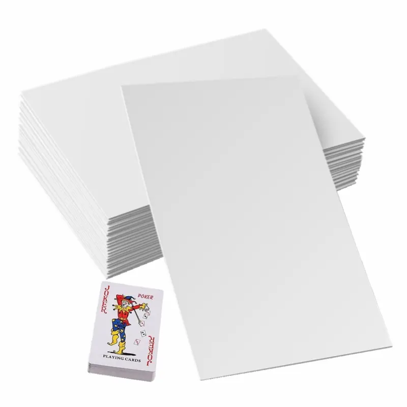 Premium Witte Pokerkaarten Papier Jumbo Rol 285-295 Gsm Speelkaart Grondstof Papierrol Groothandel