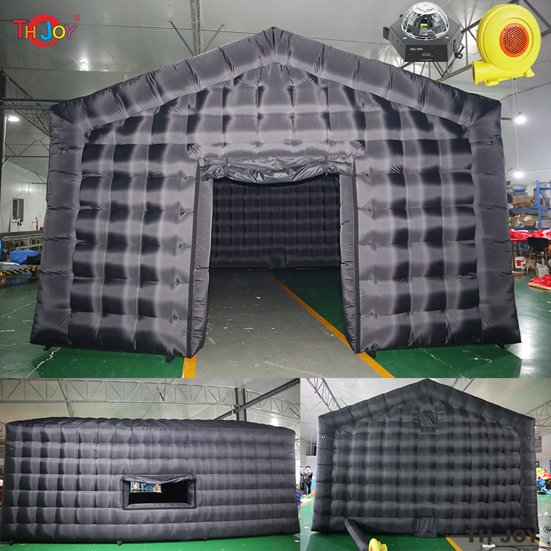 Tenda Gonfiabile Cubo Per Feste 20x20x13ft Con Luci LED – Discoteca Gonfiabile EJIA – Bianca