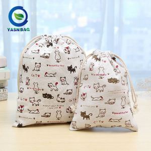 Custom Logo Recyclable Reusable Fitness Gym Natural Cotton Canvas <b>Drawstring</b> <b>Backpack</b> Bag - Product Image 3