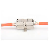 Conector de Terminación LSA Sin Herramientas RJ45 Cat 6A Linkwylan, Acoplador de Extensión de Cable de Red LAN, Totalmente Blindado, Fijable a Panel