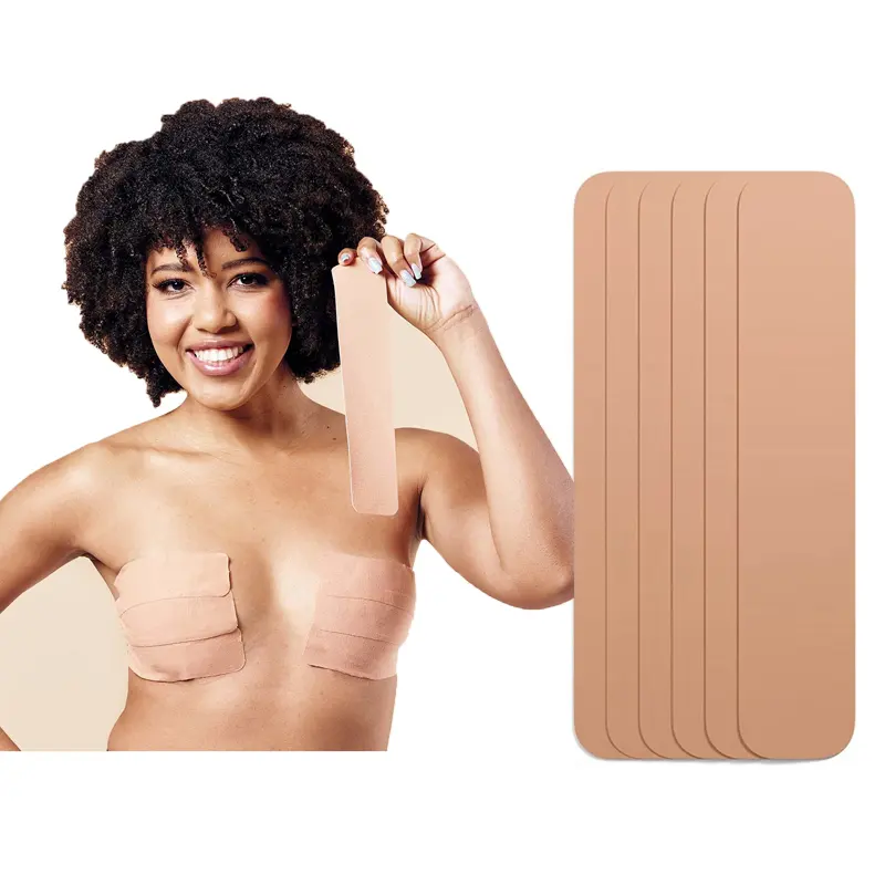 Huidvriendelijke Waterdichte Push-Up Onzichtbare Strapless Voorgesneden Borstlift Boob Tape Strips