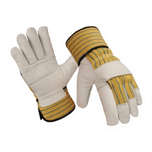 Guantes de Seguridad Industriales JNM SAFETY Canadian Rigger, de Cuero de Cabra, Duraderos, Resistentes al Fuego, Antiestáticos y al Calor, 11 oz - Product Image 1