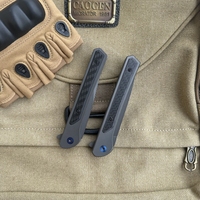 Couteau pliant OEM personnalisable en acier D2, lame de 8,5 cm, manche en acier inoxydable, pour activités de plein air, randonnée, camping, pêche