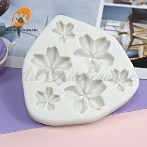 AK <span class=keywords><strong>Sakura</strong></span> Fleur Personnalisé Fondant 3D Silicone Décoration De Gâteau Moules Résine Argile Silicone Chocolat Moules Silicone Pâtisserie Outil De Cuisson - Product Image 6