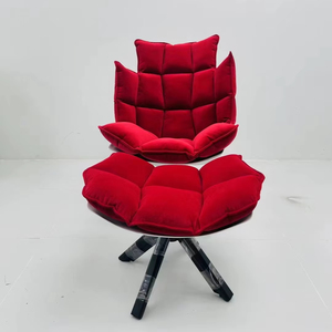 Chaise en fibre de verre de style moderne, pieds en bois massif, <span class=keywords><strong>fauteuil</strong></span> de salon, <span class=keywords><strong>fauteuil</strong></span> confortable, coquille de détente, chaise Husk - Product Image 2