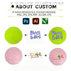 Pelotas de Tenis de Playa Coloridas Personalizadas al por Mayor de Caucho Natural Profesional, Pelotas de Práctica, Juguetes para Mascotas - Product Image 2