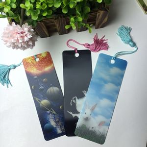 Custom Promotional Gift Set Anime Stationery 3d Animal Lenticular Shape Plastic Bookmark 3d Flip Bookmarks With Tassel