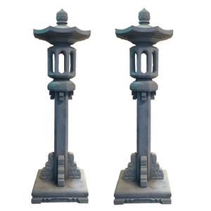 Grande lampe Led de bouddha en pierre de marbre naturelle, décoration du Temple, Design, lanterne avec extérieur - Product Image 6