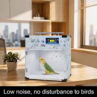 ECOmini Couveuse Intelligente pour Perroquets, Boîte d'Isolation à Température et Humidité Constantes pour Nourrissons d'Oiseaux, avec Tiroir de Nettoyage Amovible