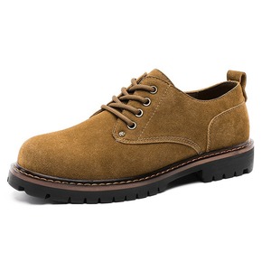 Bottes de travail montantes rétro haut de gamme pour hommes, nouveauté, à semelle épaisse, à lacets, imperméables, antidérapantes et respirantes - Product Image 5