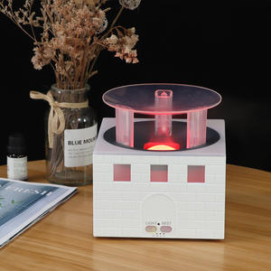 Diffuseur d'arômes créatif avec lumière LED et fonction humidificateur pour usage domestique, capacité 0,5 L, design carré - Product Image 4