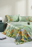 Parure de lit en coton égyptien 100% Cloudland, housse de couette en coton respirant, ensemble de literie de luxe en pur coton, 3 pièces