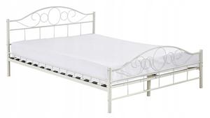 <span class=keywords><strong>LETTO</strong></span> di METALLO <span class=keywords><strong>160X200</strong></span> CON DOPPIO BIANCO CON CORNICE - Product Image 3