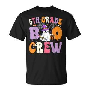 Camiseta para profesores de Halloween de Boo Crew Spooky, 5.º grado - Product Image 1