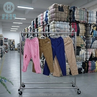 Celana Kasual Wanita Bekas Katun Grosir Pakaian Bekas Grade A Berbagai Model Stok Terinfeksi Disinfektan