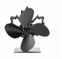 Ventilateur de poêle à granulés d'intérieur pour l'hiver, 4 pales, écoventilateur, alimenté par la chaleur du poêle à bois, autres chauffages domestiques