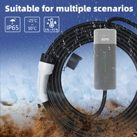 Nouvelle borne de recharge portable pour véhicules électriques de 11 kW certifiée CE, 16A, 3 phases, prise Type 2 CEE, compacte, pour voyages et usage domestique