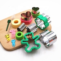 Lot de découpoirs à biscuits en métal en gros – Adorables formes d'animaux, de fleurs et de cœurs pour enfants – Moules à sandwich et à pain en forme d'ours
